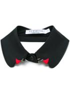 Vivetta Removable Collar, Women's, Black, Cotton/spandex/elastane