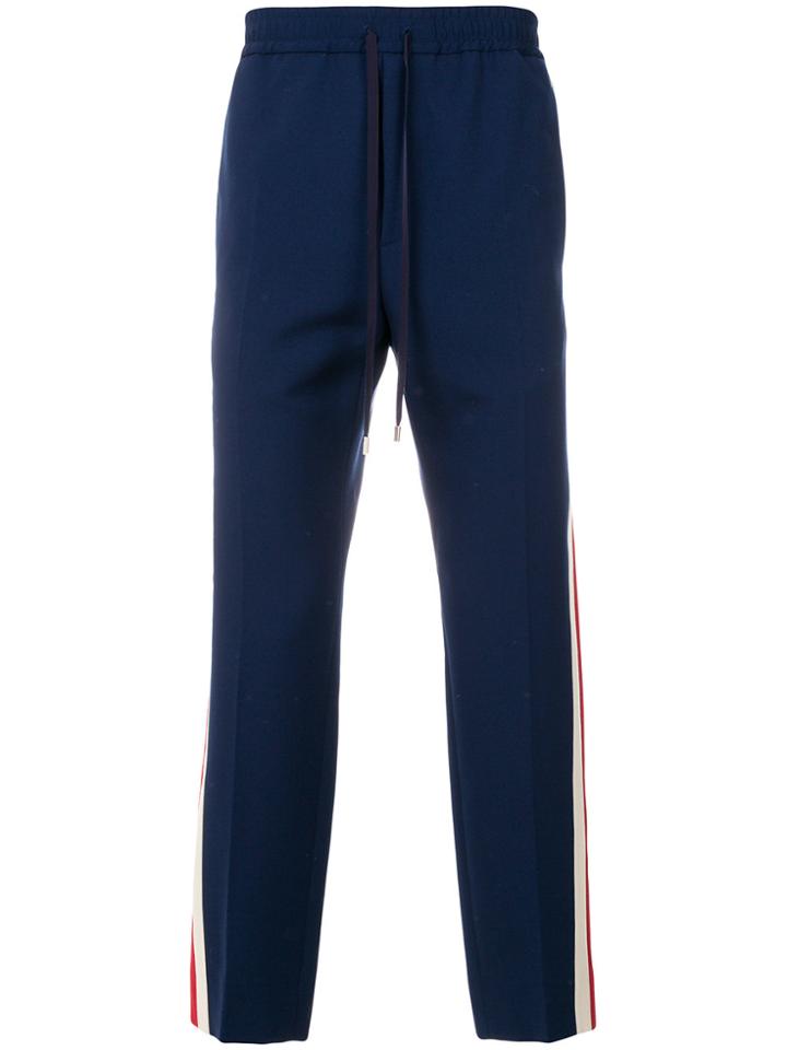 Gucci Web Tailored Joggers - Blue