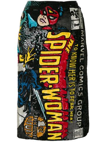 Olympia Le-tan Spider-woman Embroidered Skirt - Multicolour