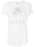 Isabel Marant Étoile - Printed T-shirt - Women - Linen/flax - L, White, Linen/flax