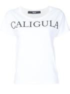 Musée Caligula Print T-shirt, Women's, Size: Medium, White, Cotton