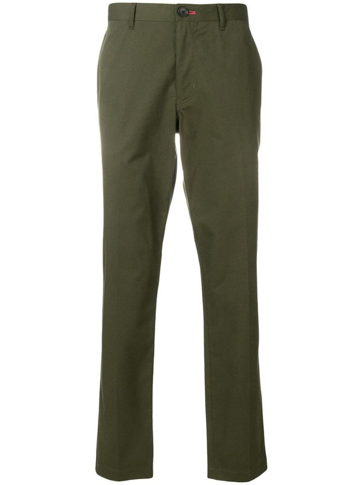 Ps By Paul Smith Tapered Stretch Chinos - Green