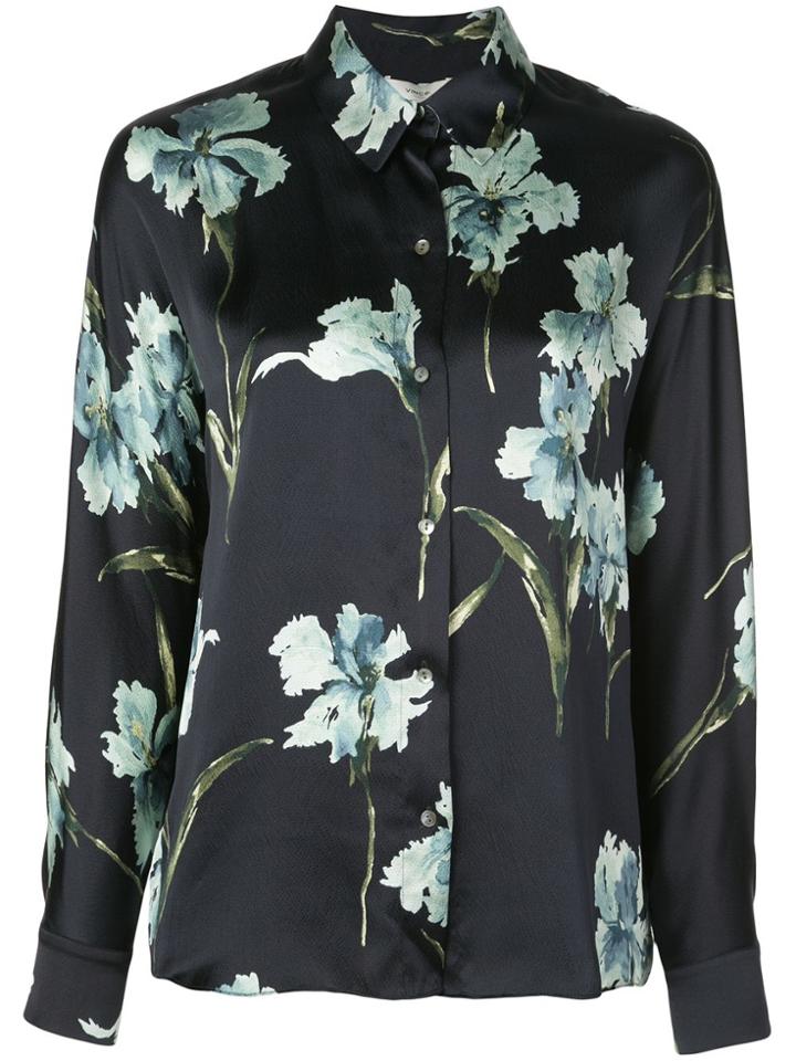 Vince Floral Print Blouse - Blue