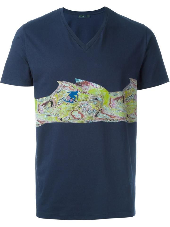 Etro Print Detail T-shirt