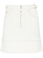 Miu Miu Stretch Drill Skirt - White