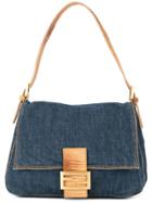 Fendi Vintage Mamma Baguette Handbag - Blue