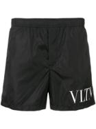 Valentino Vltn Swim Shorts - Black