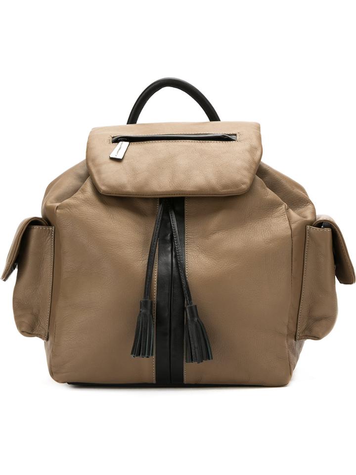 Mara Mac Drawstring Backpack - Brown