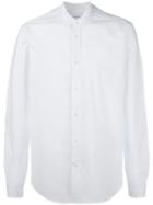 Dondup - Band Collar Shirt - Men - Cotton/linen/flax - L, White, Cotton/linen/flax