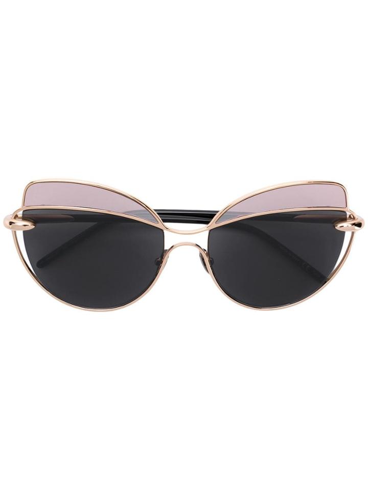 Pomellato Eyewear Cat Eye Sunglasses - Black