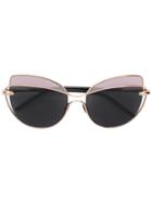 Pomellato Eyewear Cat Eye Sunglasses - Black