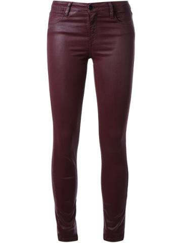 Brocken Bow Coated Skinny Jeans, Women's, Size: 31, Pink/purple, Cotton/polyester/spandex/elastane