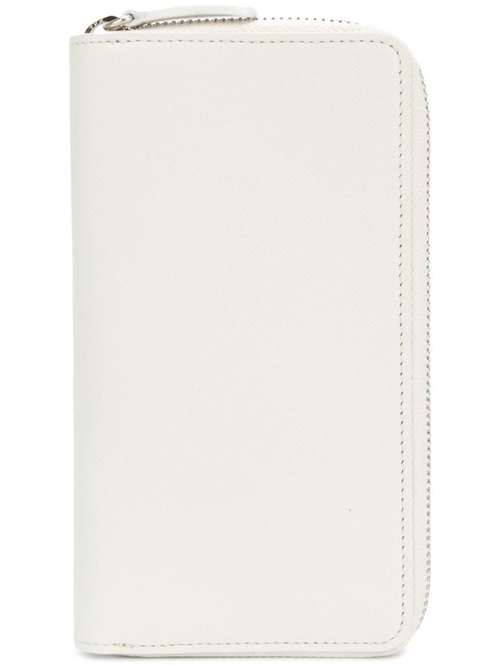 Common Projects Two-tone Zip-around Wallet - White