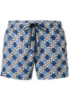 Fendi Printed Swim Shorts - Blue