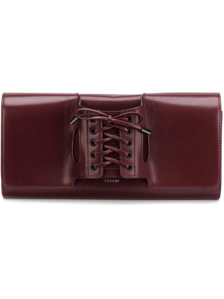 Perrin Paris Slip-on Clutch, Women's, Pink/purple