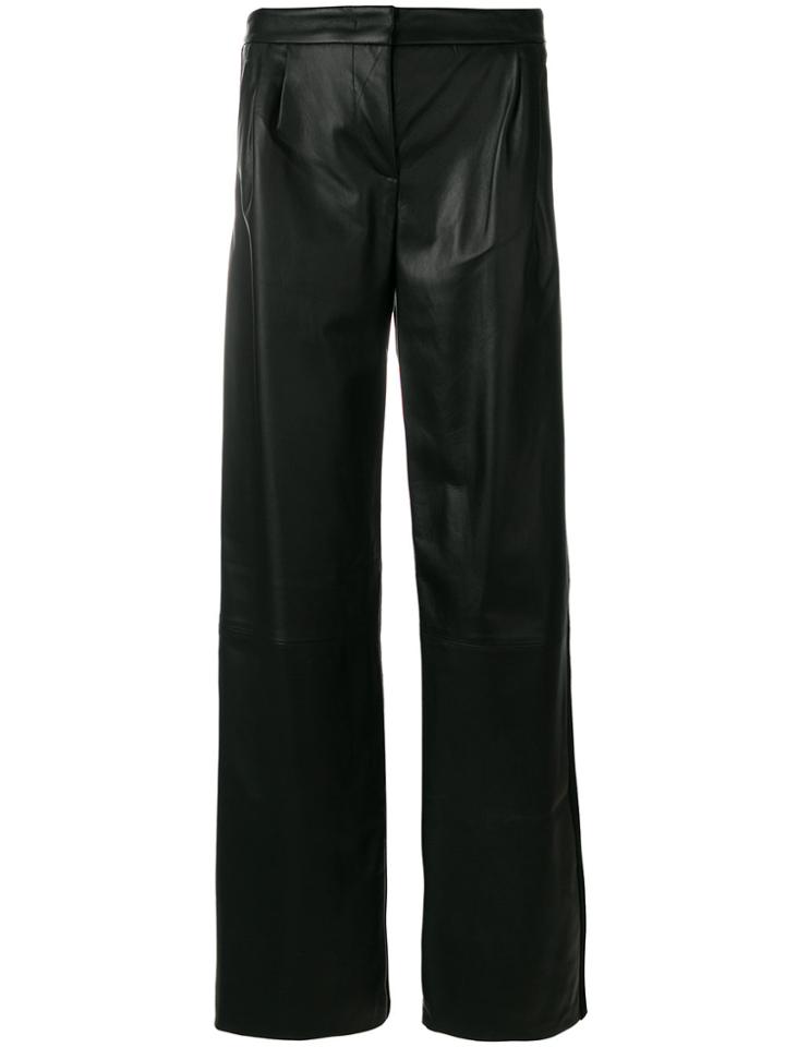 Max Mara Panelled Flared Trousers - Black