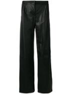 Max Mara Panelled Flared Trousers - Black