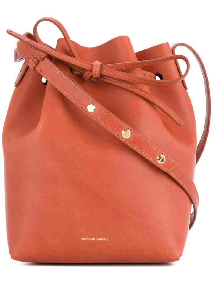 Mansur Gavriel Drawstring Hobo - Brown