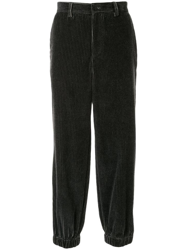 Emporio Armani Faded Corduroy Trousers - Grey