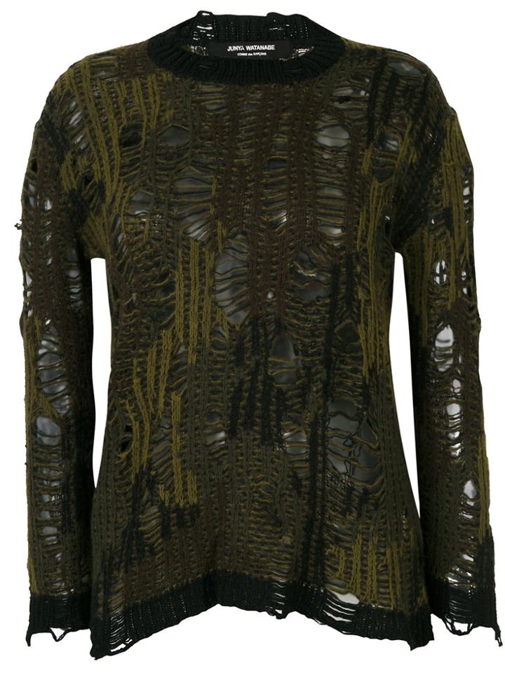 Junya Watanabe Comme Des Garçons Vintage Distressed Knit Jumper -