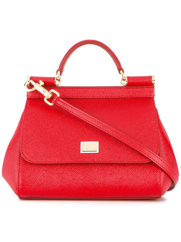Dolce & Gabbana - Mini Sicily Tote - Women - Leather - One Size, Red, Leather
