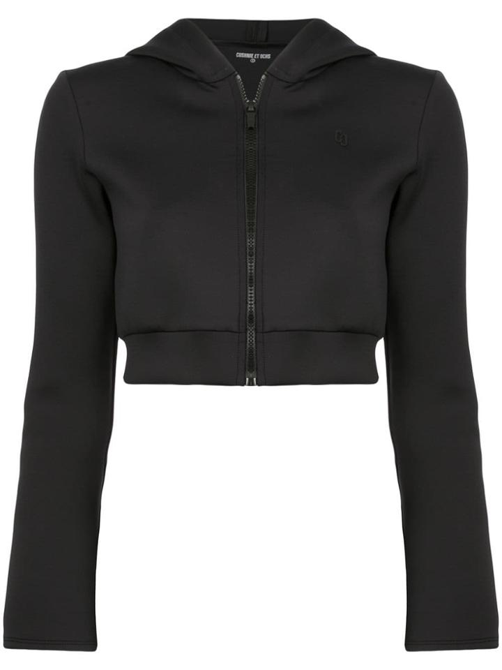 Cushnie Zipped Hooded Jacket - Black