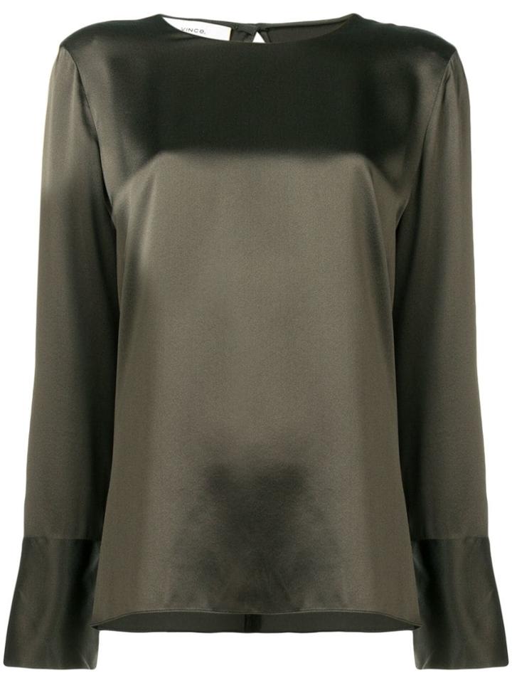 Vince Panelled Blouse - Green