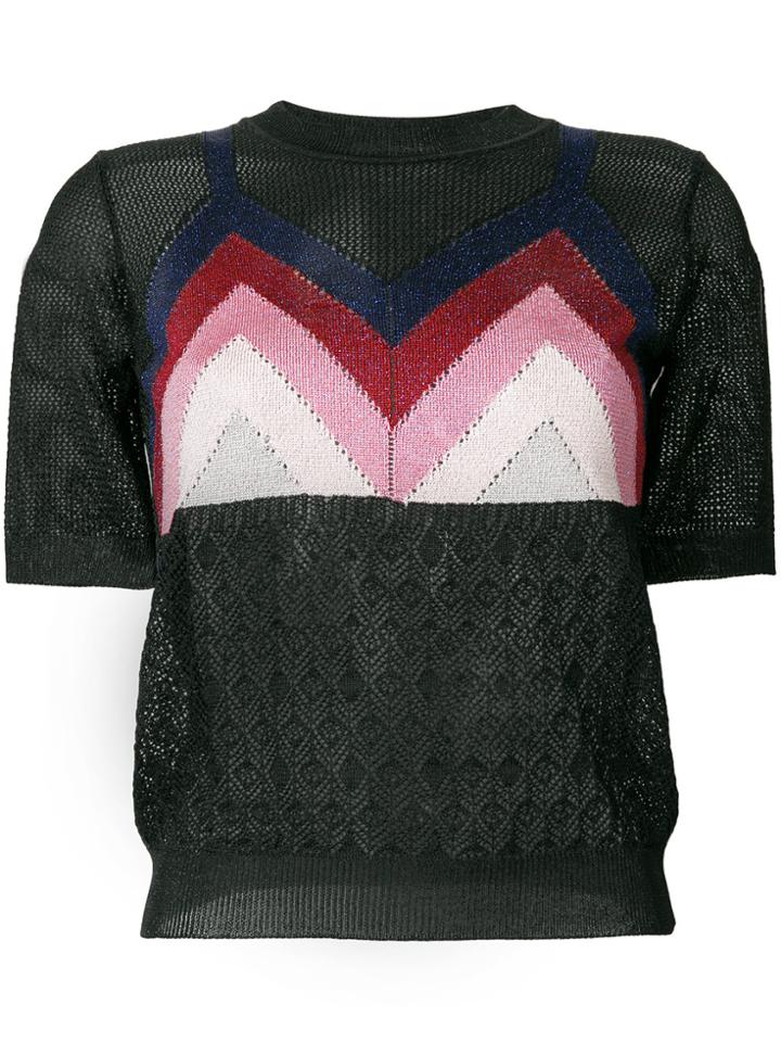 Marco De Vincenzo Lurex Bralet Jumper - Black