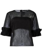 Paskal Sheer T-shirt, Women's, Size: Small, Black, Nylon