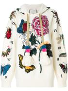 Gucci Embroidered Oversized Hoodie - White