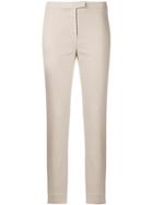 Eleventy Cropped Slim Fit Trousers - Neutrals