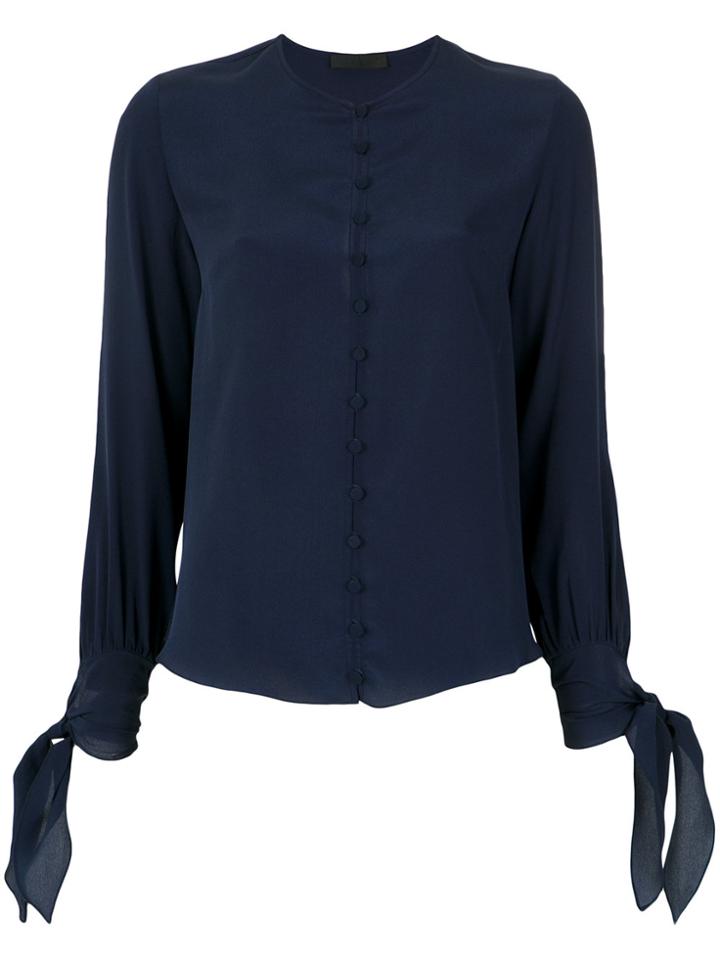Nk Silk Shirt - Blue