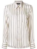 Isabel Marant Striped Button Shirt - White
