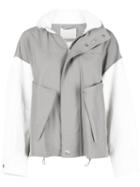 Givenchy Two-tone Short Jacket - Grey