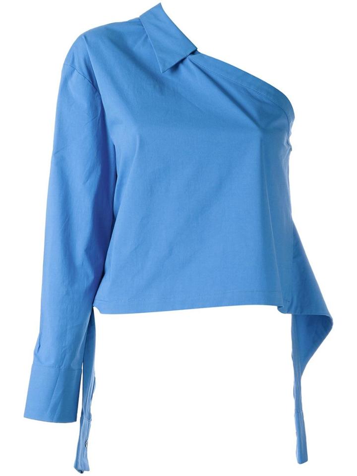 Erika Cavallini Easter One-shoulder Top - Blue