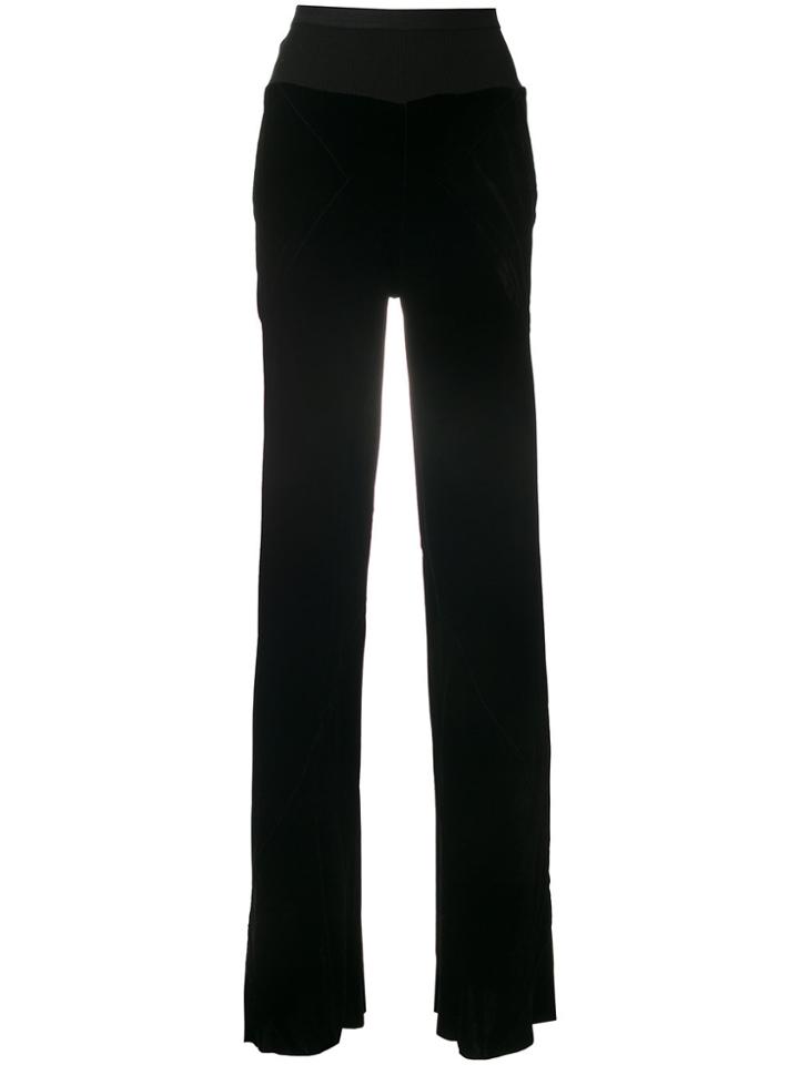 Rick Owens Flared Trousers - Black