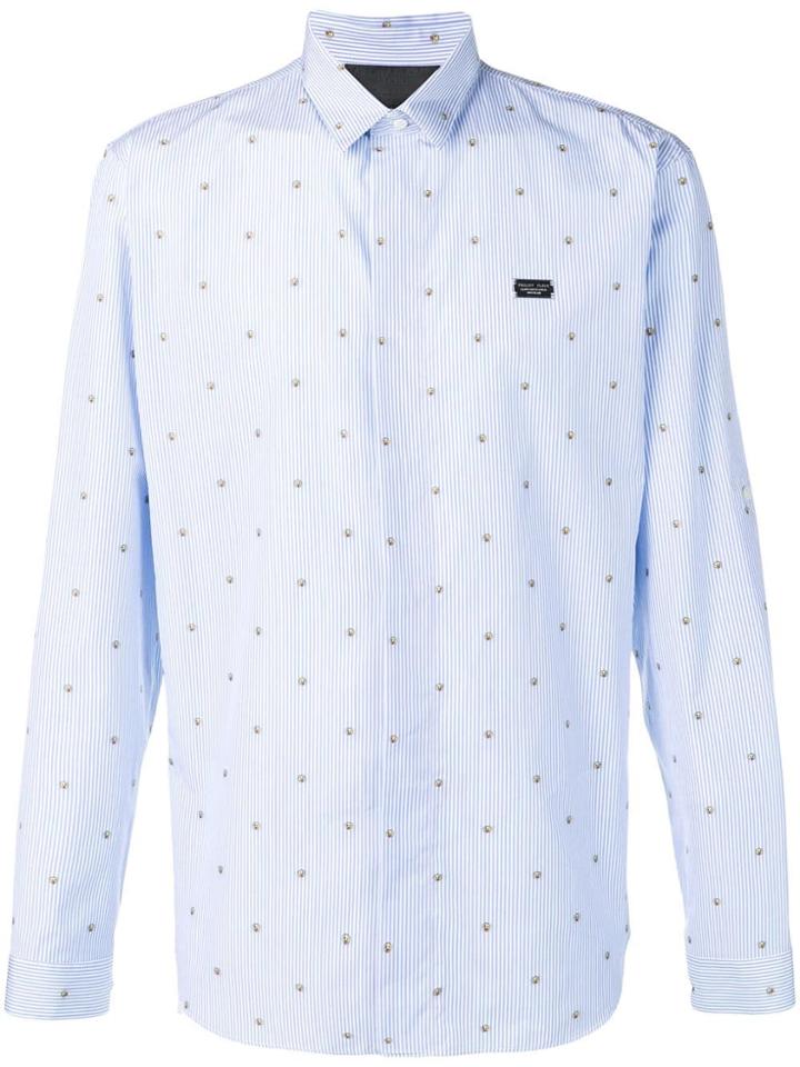 Philipp Plein Emoji Print Shirt - Blue