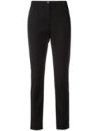 Theory High Rise Slim-fit Trousers - Black