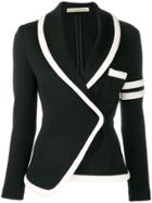 Balenciaga Pre-owned 2000's Asymmetric Bicolour Jacket - Black