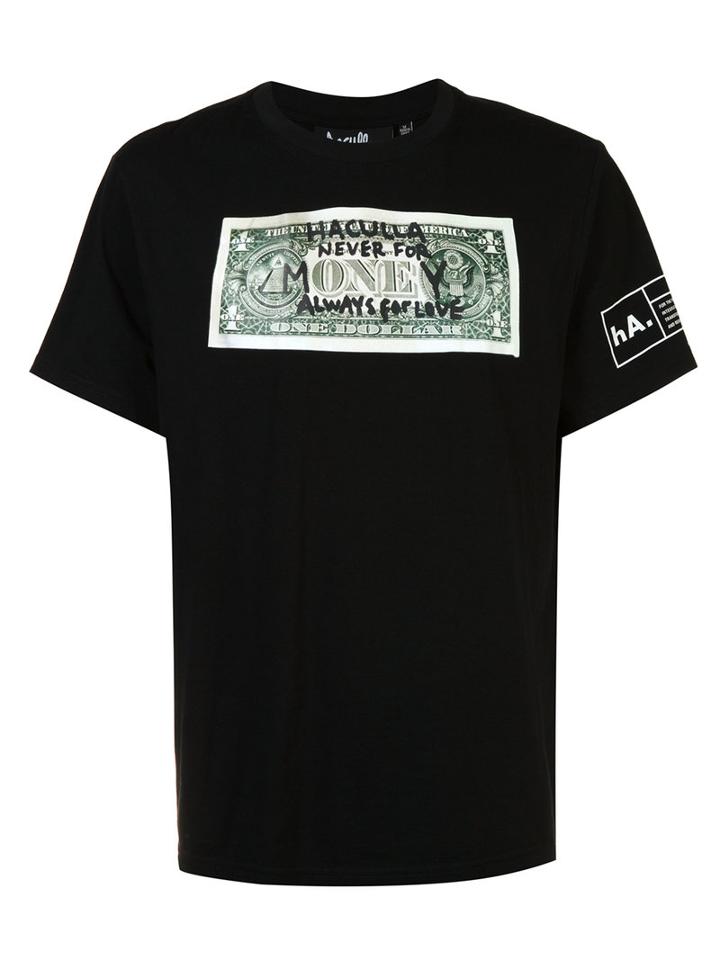 Haculla Dollar Bill T-shirt, Men's, Size: Xl, Black, Cotton
