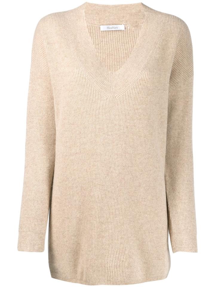 Max Mara Round Neck Top - Neutrals