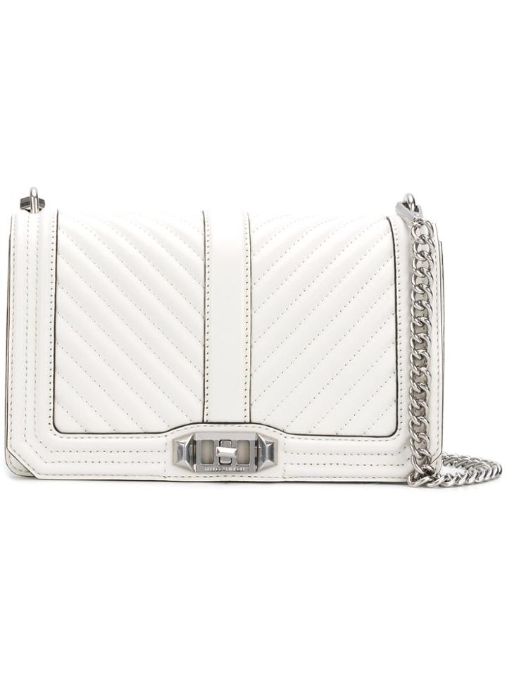 Rebecca Minkoff Chevron Shoulder Bag - White