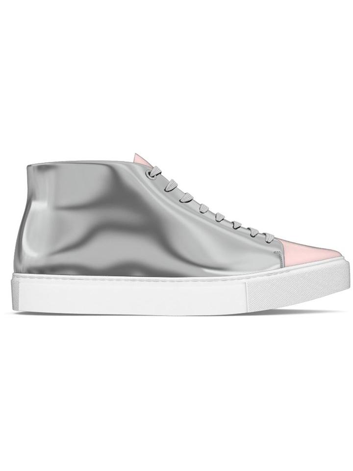Myswear Carnaby Hi-top Sneakers, Women's, Size: 35, Grey, Nappa Leather/rubber