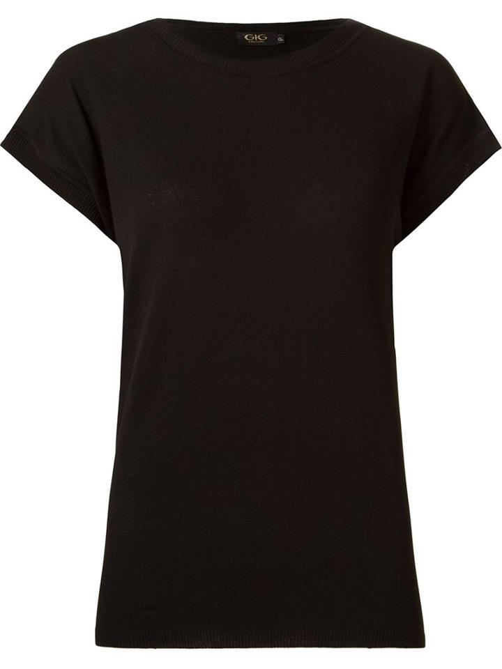 Gig High Low Knit Blouse, Women's, Size: P, Black, Viscose