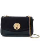 See By Chloé - Lois Shoulder Bag - Women - Cotton/sheep Skin/shearling - One Size, Blue, Cotton/sheep Skin/shearling