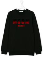 Msgm Kids - Dégradé Logo Print Sweatshirt - Kids - Cotton - 14 Yrs, Black
