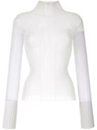 Dion Lee Opacity Pleat Top - White