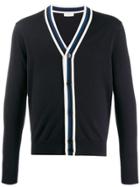 Sandro Paris Contrast Long-sleeve Cardigan - Blue