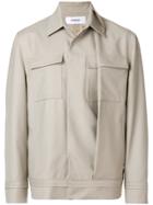 Chalayan Military Style Fold Jacket - Nude & Neutrals