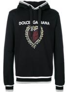 Dolce & Gabbana Sacred Heart Print Hoodie - Black